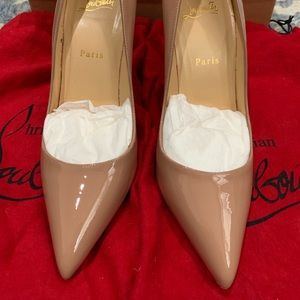 Christian Louboutin Pigalle 100 Patent Nude